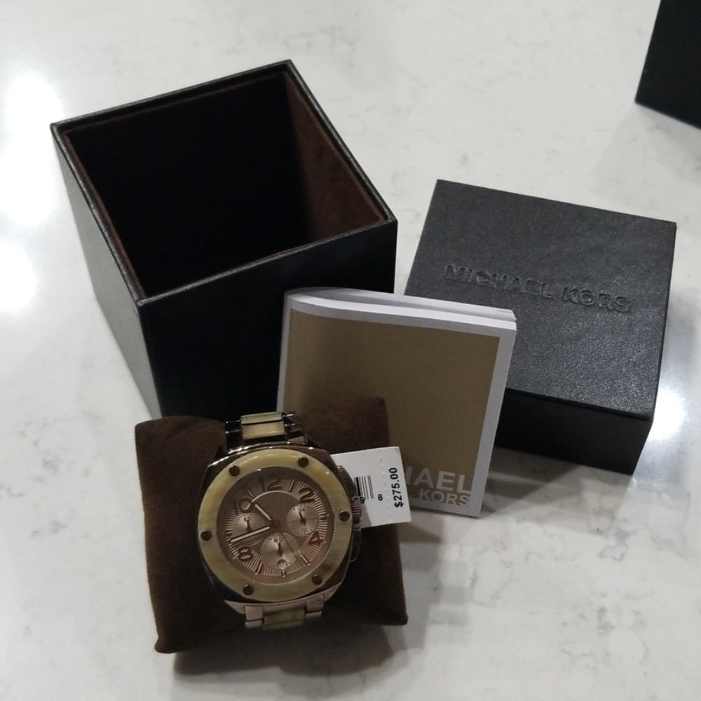 Michael Kors Bronze and Blond Tortoise Watch